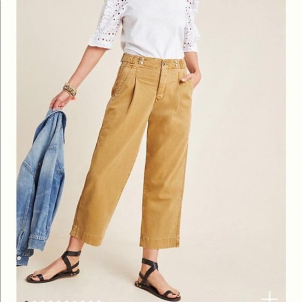Anthropologie High Rise Slouched Trousers